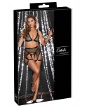 Ensemble Fetish noir en dentelle - par Cottelli Bondage