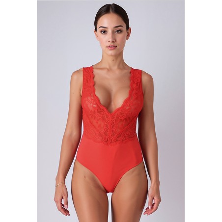 Body rouge Evalie - Passion