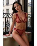 Ensemble 2 pièces bordeaux Belissana - par Passion Ensemble 2 pièces bordeaux Belissana - par Passion