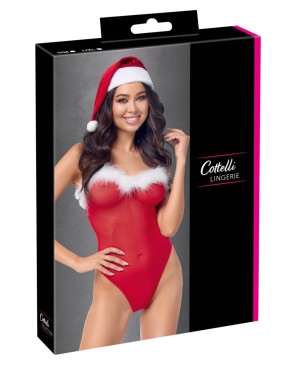 Ensemble body et bonnet de noel - Cottelli Lingerie