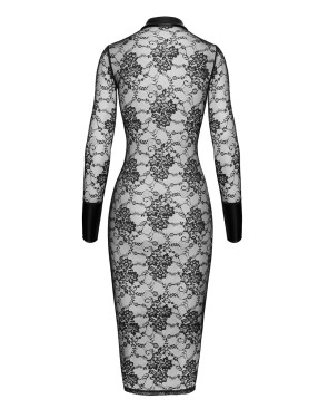 Robe fourreau Noirelle F376 - Noir Handmade
