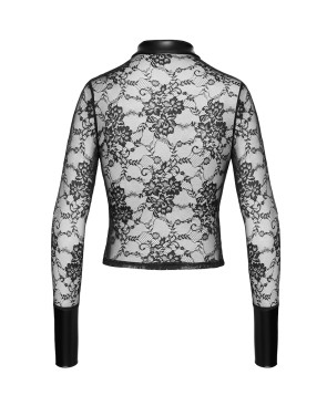 Chemise dentelle Noirelle F377 - Noir Handmade