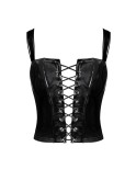 Corset en vinyle Dominae F379 - par Noir Handmade