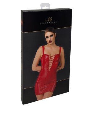 Mini robe lacée Bombshell F364 - Noir Handmade