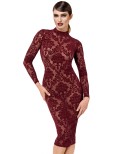 Robe fourreau en tulle floqué Kink Royal F384 - par Noir Handmade Robe fourreau en tulle floqué Kink Royal F384 - par Noir Handmade