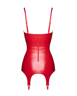 Corset à jarretelles Bombshell F368 - Noir Handmade