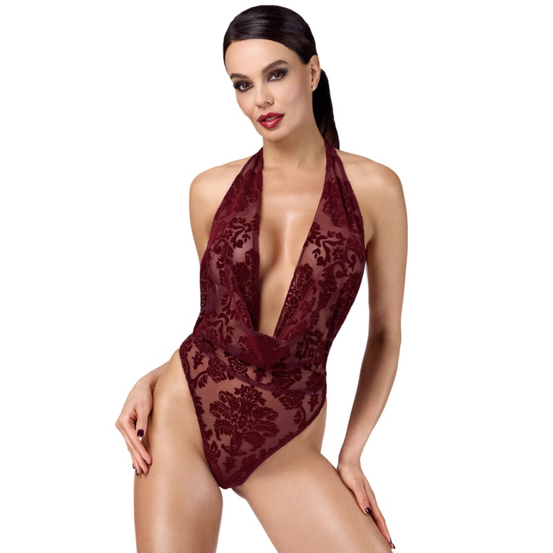 Body en tulle floqué Kink Royal F386 - par Noir Handmade
