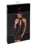 Mini robe tulle et wetlook Luxuria F370 - par Noir Handmade