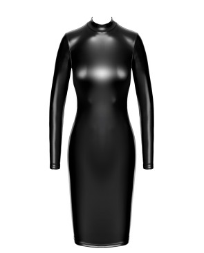 Robe fuseau Crystal F371 - Noir Handmade