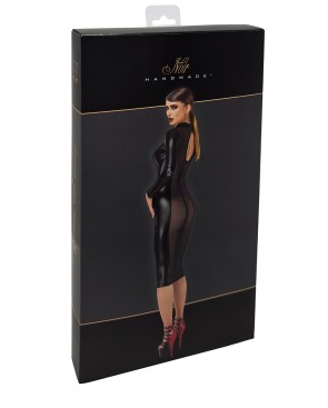 Robe fuseau Crystal F371 - Noir Handmade