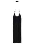 Robe longue en maille pailletée Onyx F372 - par Noir Handmade