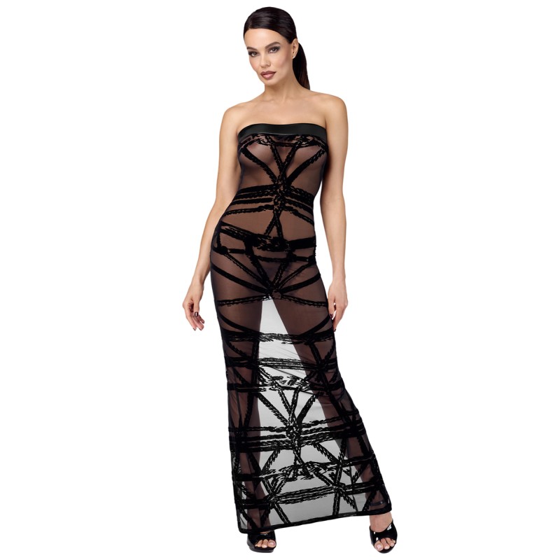 Robe bustier Bondesque F358 - par Noir Handmade