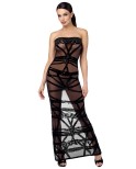 Robe bustier Bondesque F358 - par Noir Handmade
