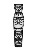 Robe bustier Bondesque F358 - par Noir Handmade