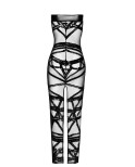 Robe bustier Bondesque F358 - par Noir Handmade