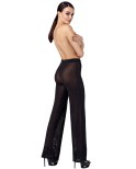 Pantalon en maille pailletée Onyx F374 - par Noir Handmade