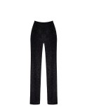 Pantalon en maille pailletée Onyx F374 - par Noir Handmade