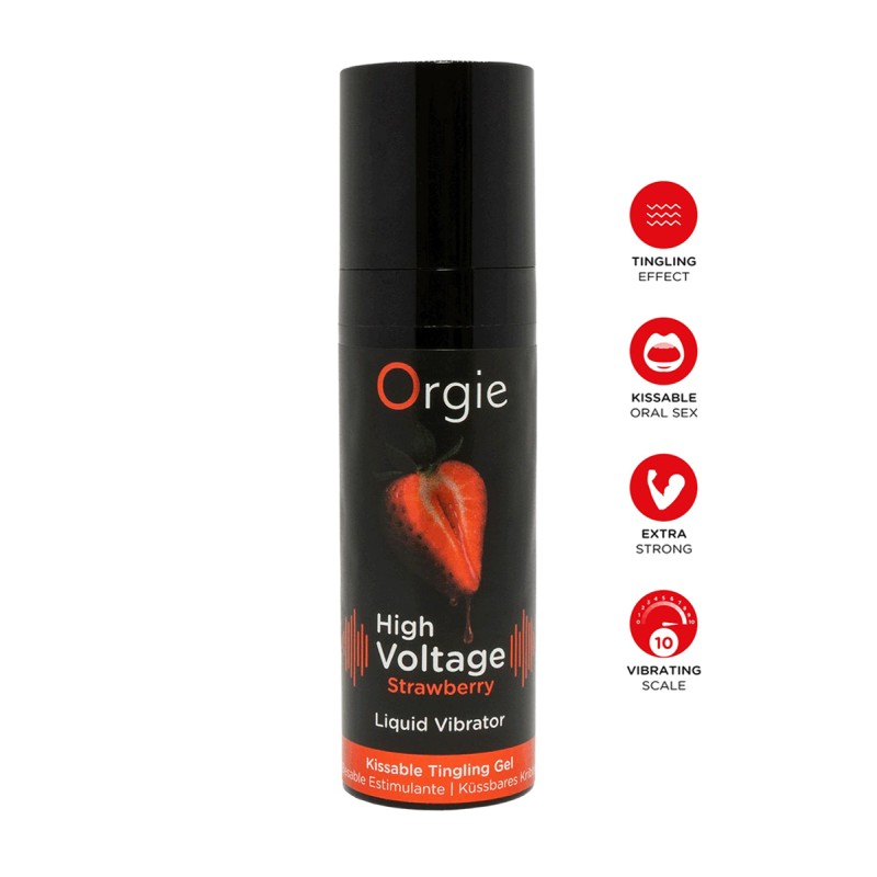 Gel d'excitation High Voltage - Liquid Vibrator Fraise | Orgie