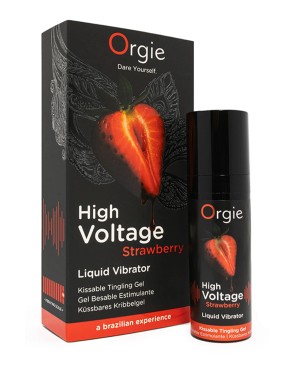 Gel d'excitation High Voltage - Liquid Vibrator Fraise | Orgie