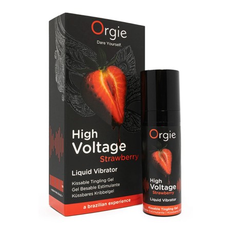 Gel d'excitation High Voltage - Liquid Vibrator Fraise | Orgie
