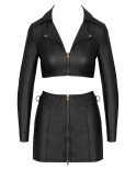 Ensemble top et jupe courte noir - Look Noir- par Cottelli PARTY