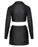 Ensemble top et jupe courte noir - Look Noir- par Cottelli PARTY