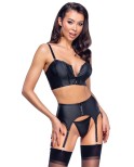 Ensemble lingerie 3 pièces avec porte-jarretelles LUXE - par Cottelli PARTY