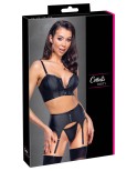 Ensemble lingerie 3 pièces avec porte-jarretelles LUXE - par Cottelli PARTY
