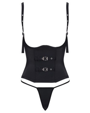 Ensemble corset seins nus noir - Cottelli PARTY 