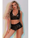 Ensemble Top et Shorty noir - par J Lingerie Ensemble Top et Shorty noir - par J Lingerie