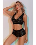 Ensemble Top et Shorty noir - par J Lingerie Ensemble Top et Shorty noir - par J Lingerie