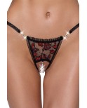 String dentelle ouvert bicolore - par Cottelli LINGERIE