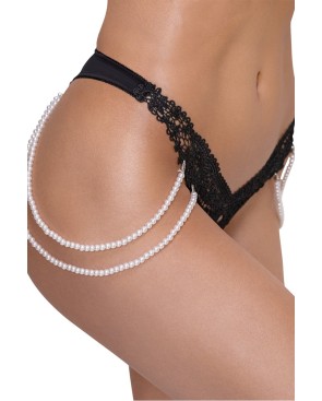 String Rio avec chaines de perles - Cottelli LINGERIE 