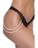 String Rio avec chaines de perles - par Cottelli LINGERIE