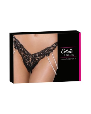 String Rio avec chaines de perles - Cottelli LINGERIE 