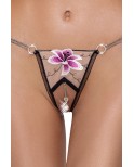 String ouvert Fleur brodée - par Cottelli LINGERIE