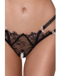 String ouvert Rio noir en dentelle - par Cottelli LINGERIE