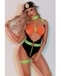 Déguisement de femme Pompier sexy 6 pièces - par J Lingerie Déguisement de femme Pompier sexy 6 pièces - par J Lingerie