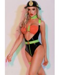 Déguisement de femme Pompier sexy 6 pièces - par J Lingerie Déguisement de femme Pompier sexy 6 pièces - par J Lingerie