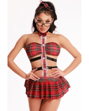 Tenue étudiante sexy 4 pièces - J Lingerie