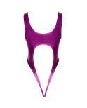 Body rose métallisé ouvert à l'entrejambe - par Cottelli Lingerie