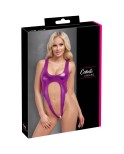 Body rose métallisé ouvert à l'entrejambe - par Cottelli Lingerie