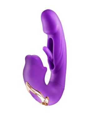 Vibromasseur rabbit 3-en-1 Kissy violet - Yoba