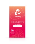 10 préservatifs Ribs and Dots - EasyGlide