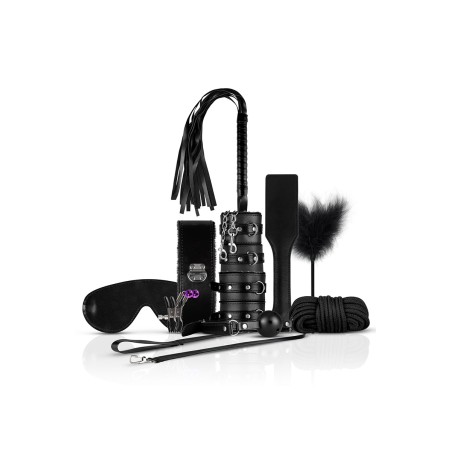 Coffret BDSM  Black Fantasy avec 10 accessoires - par Bedroom Fantasies