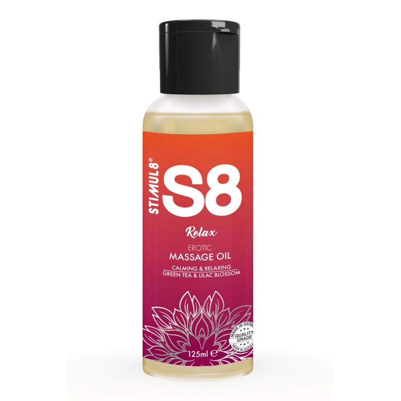 Huile de massage S8  -125ml - Vitalize,Relax ou Refresh