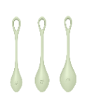 Kit d'entrainement pelvien Yoni Power 2 Bleu/vert - Satisfyer