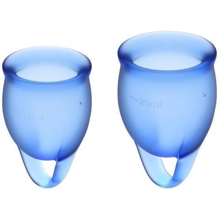 2 Coupes menstruelles Satisfyer 15ml + 20ml  Feel Confident