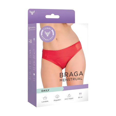 Culotte Menstruelle DAILY - CLASSIQUE ROUGE - Femme République