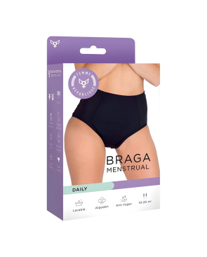 Culotte Menstruelle DAILY Noir Haute Taille- Femme République